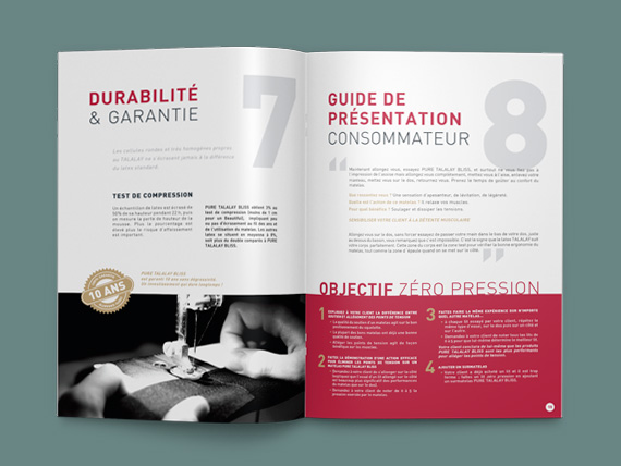 Réalisation de la brochure par l'agence En Coulisses