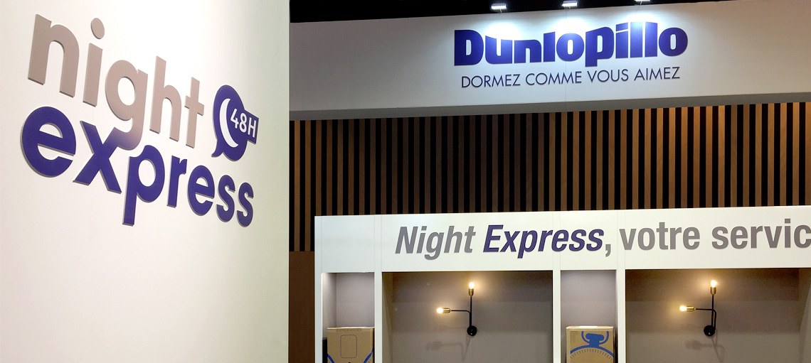 Identité visuelle pour Dunlopillo Night Express