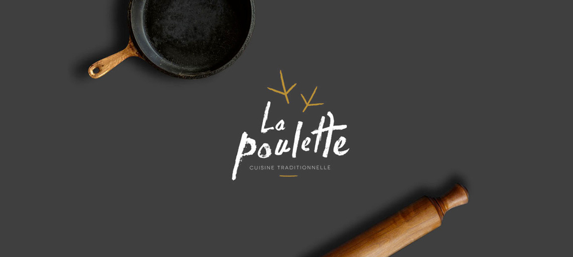 Logotype La Poulette par l'agence En Coulisses